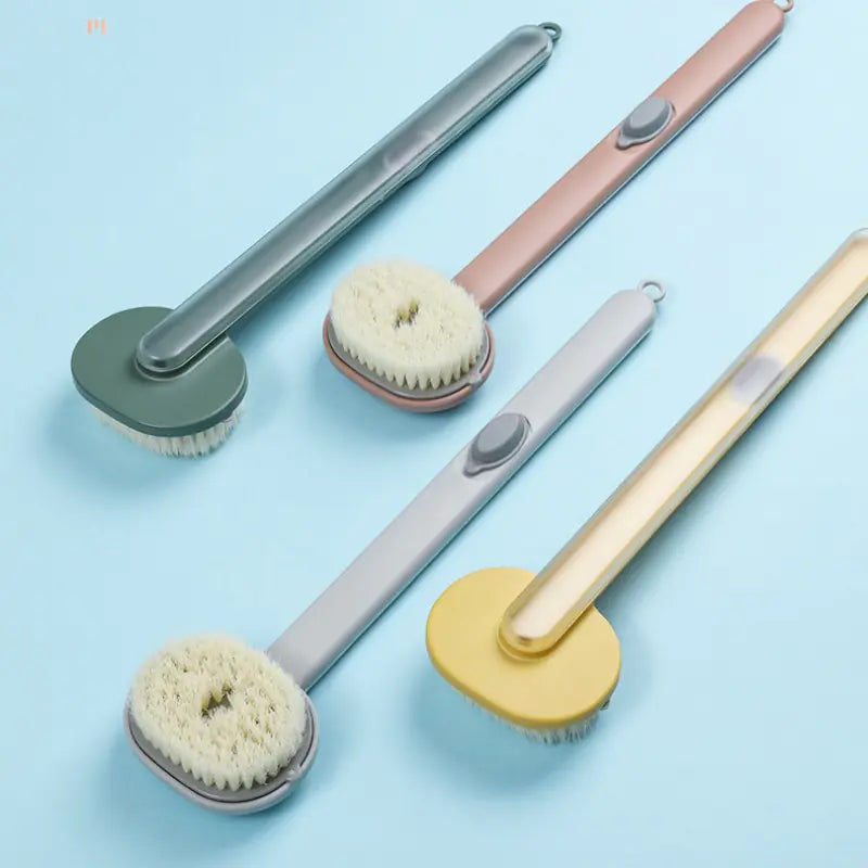 Brosse de bain - liquide à long manche (Gel douche intégré)